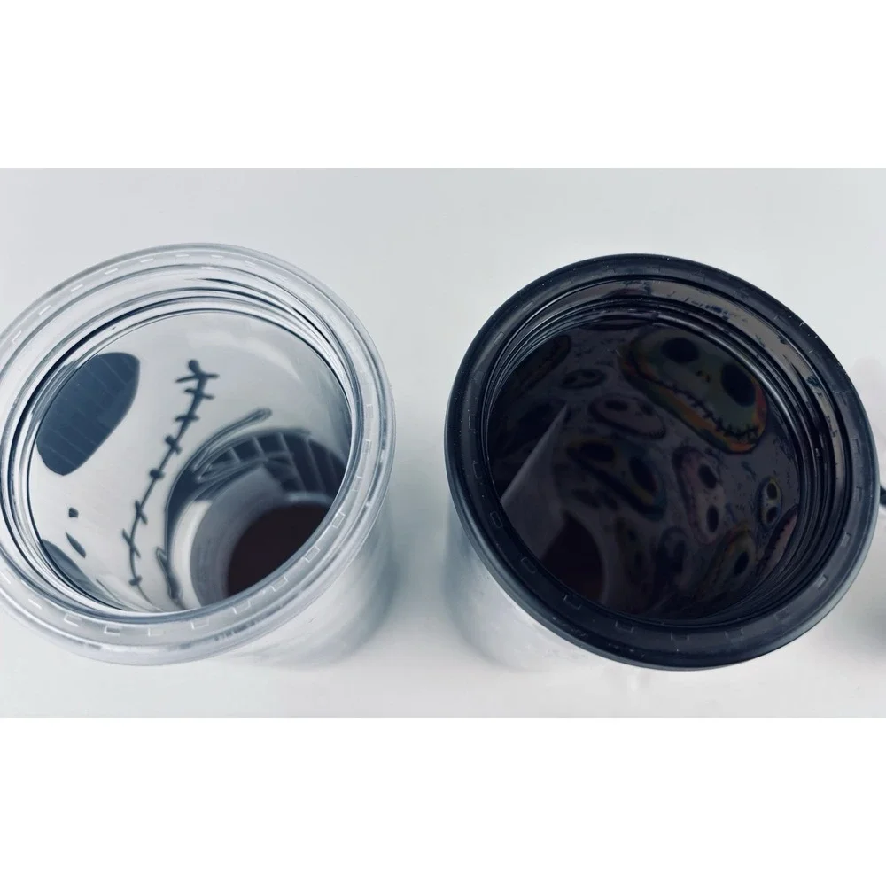 Nightmare Before Christmas Jack Skellington‎ Travel Tumbler Cup 20 Oz Lot Of 2